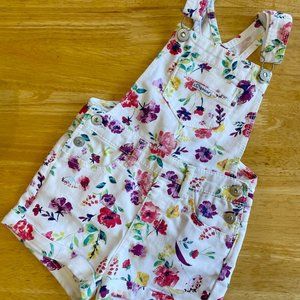 4T Jordache Floral Short Overalls